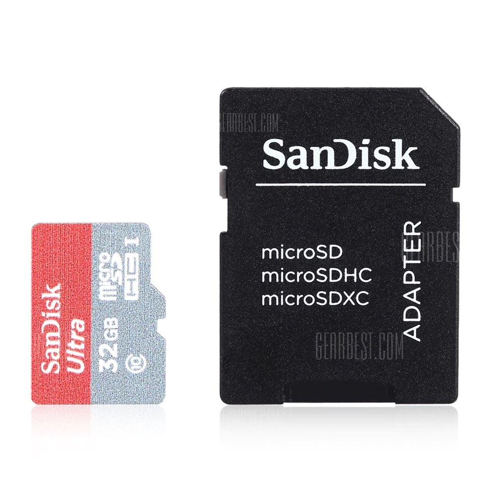 Gearbest SanDisk 32GB Micro SD Card con Card Adattatore